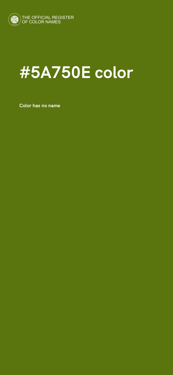 #5A750E color image