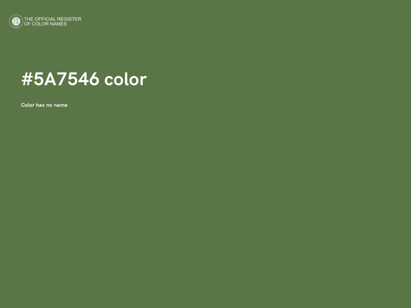 #5A7546 color image