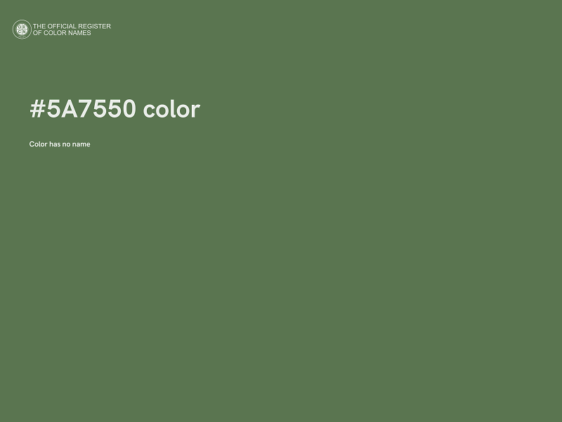 #5A7550 color image