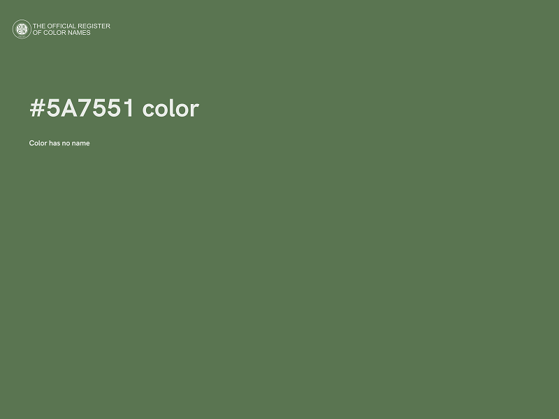 #5A7551 color image