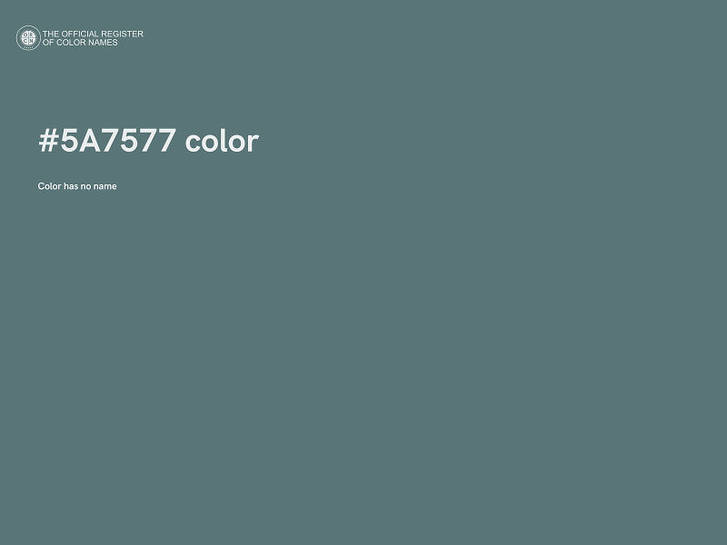 #5A7577 color image