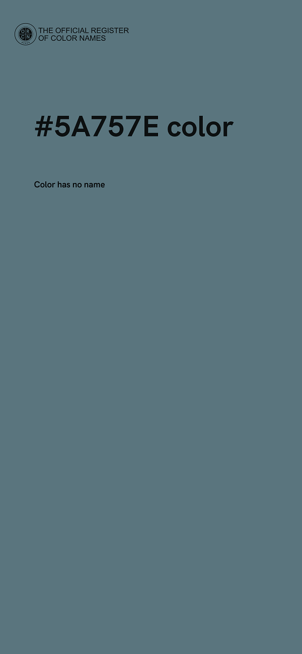 #5A757E color image