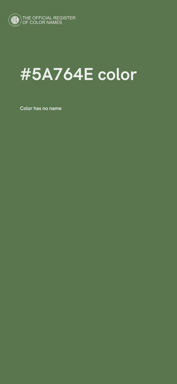 #5A764E color image