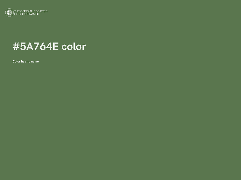 #5A764E color image