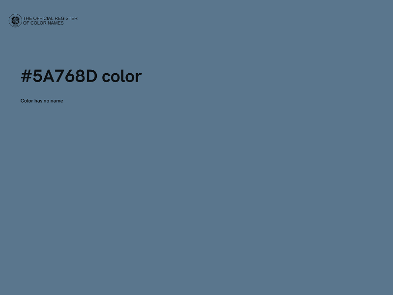 #5A768D color image