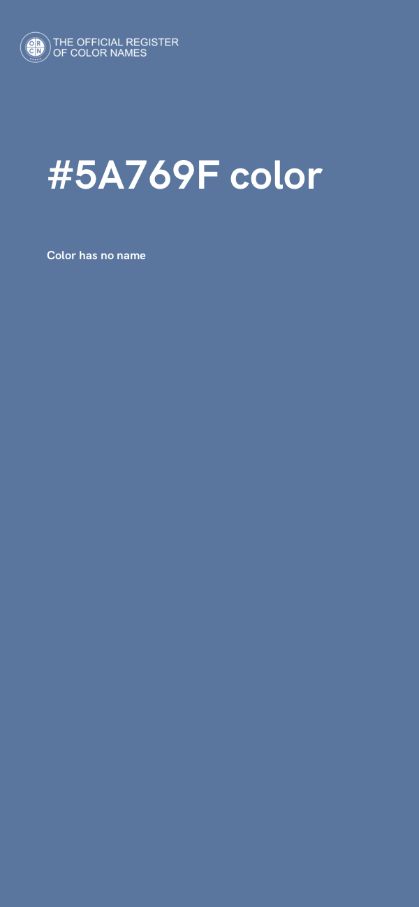 #5A769F color image