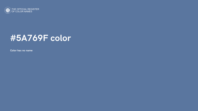 #5A769F color image