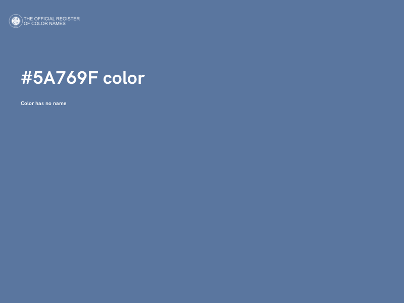 #5A769F color image