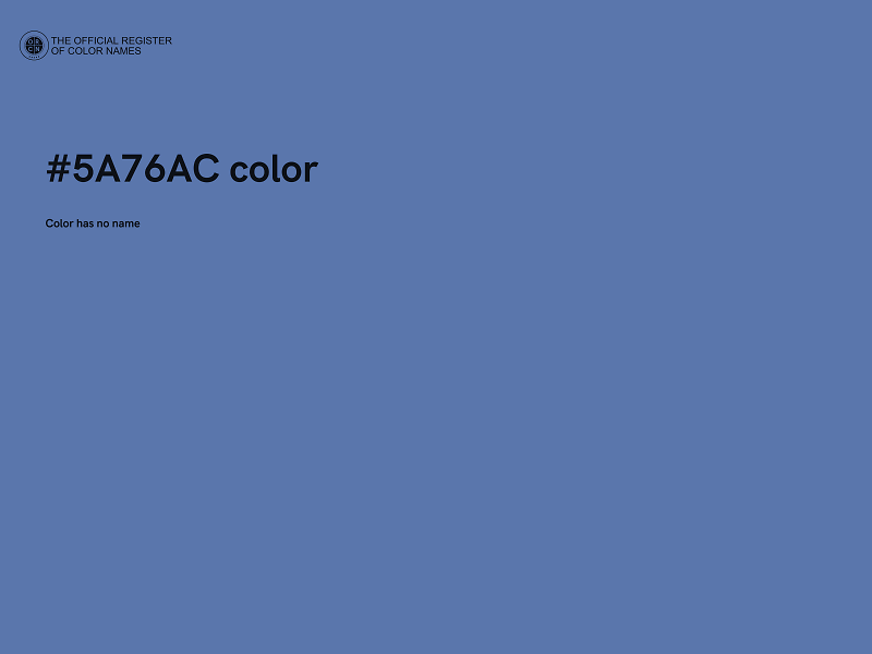 #5A76AC color image