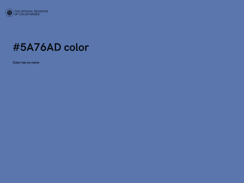 #5A76AD color image