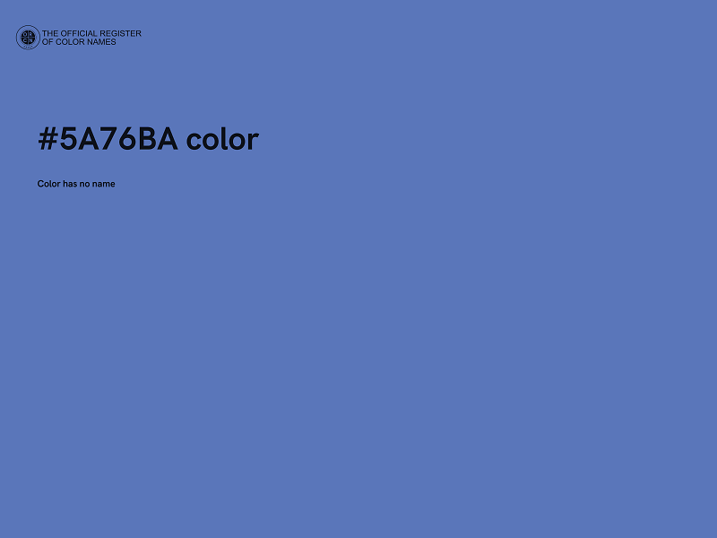 #5A76BA color image