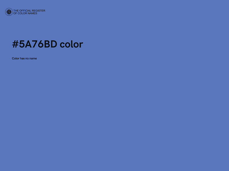 #5A76BD color image