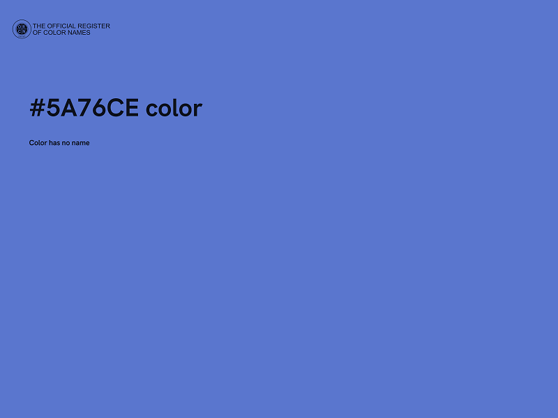 #5A76CE color image