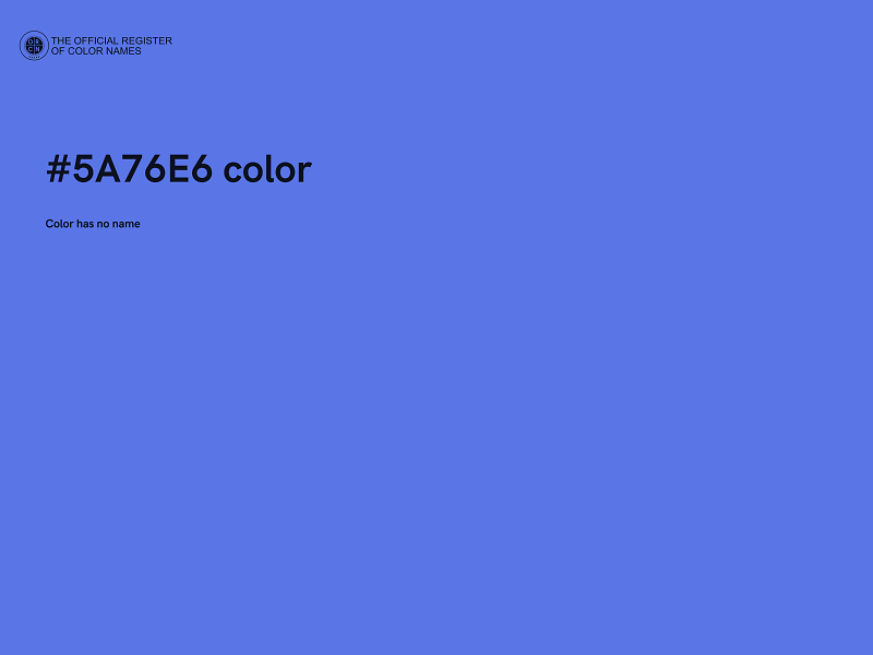 #5A76E6 color image