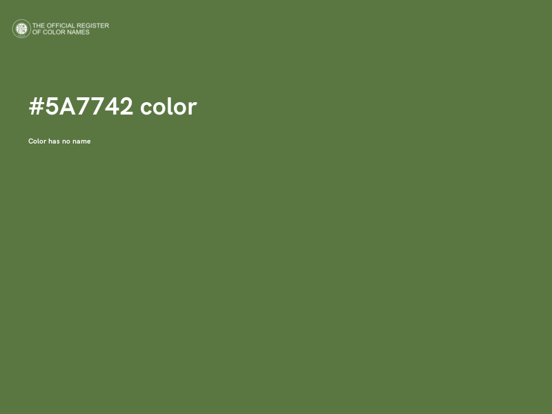 #5A7742 color image