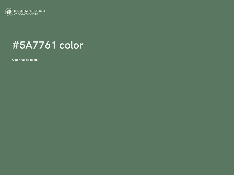 #5A7761 color image