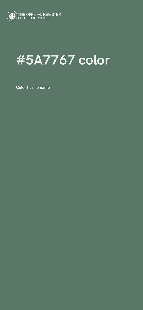 #5A7767 color image