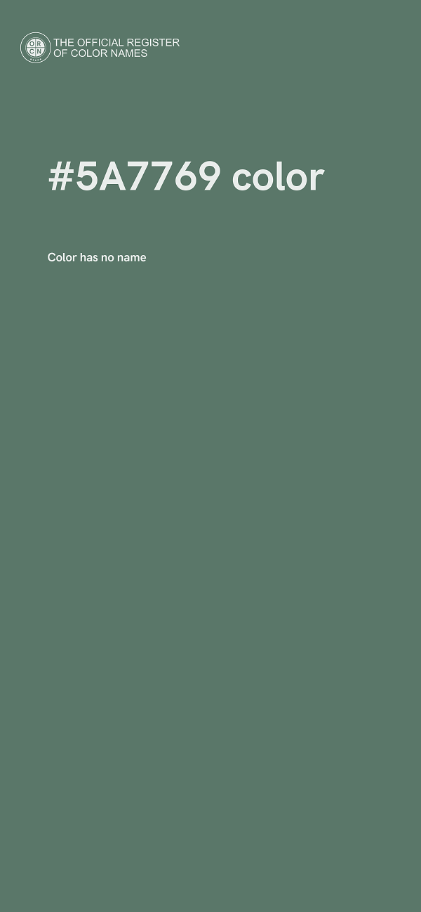 #5A7769 color image