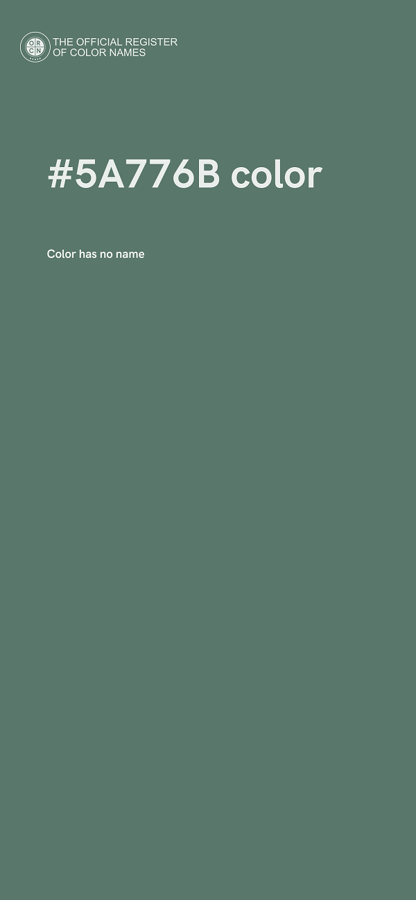 #5A776B color image