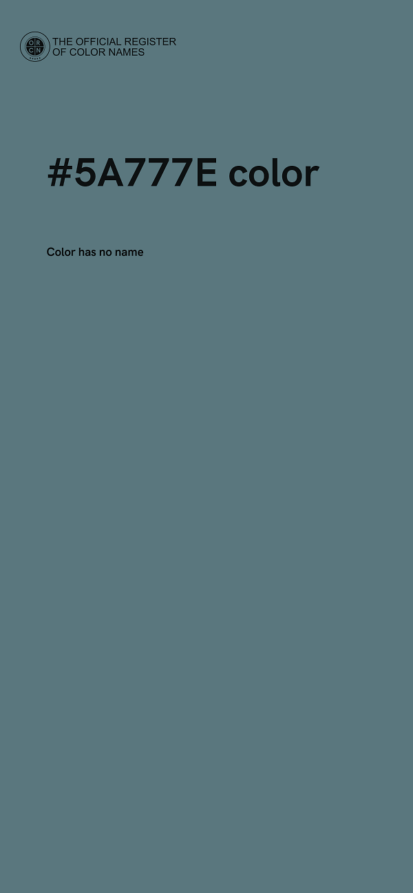 #5A777E color image