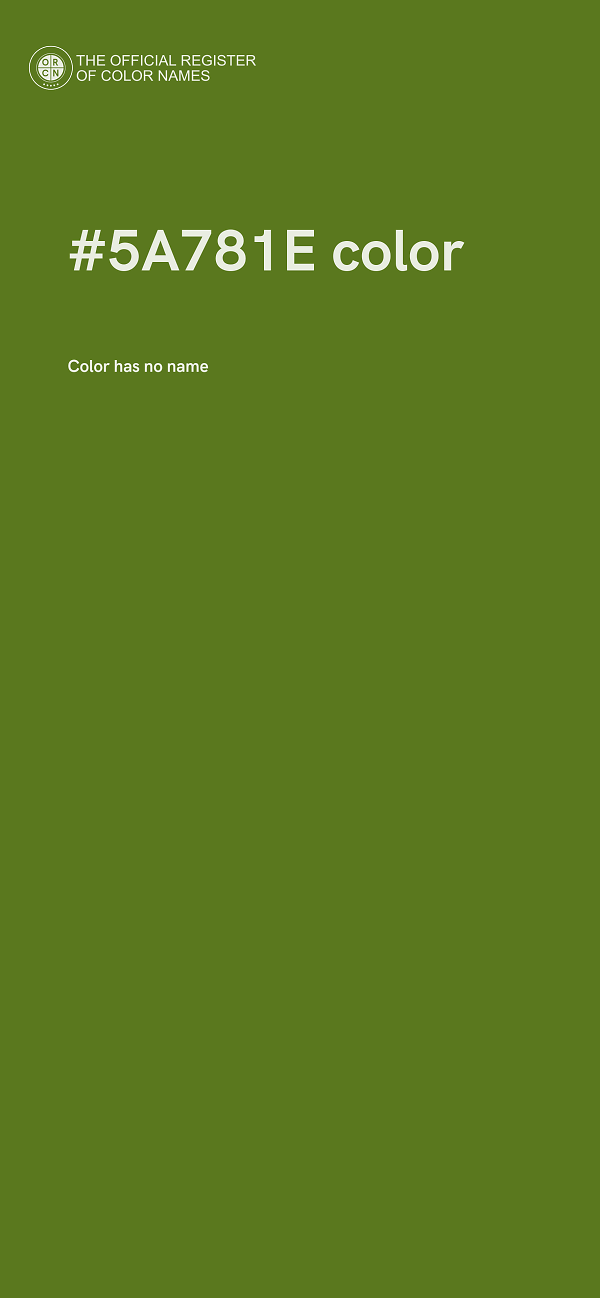 #5A781E color image