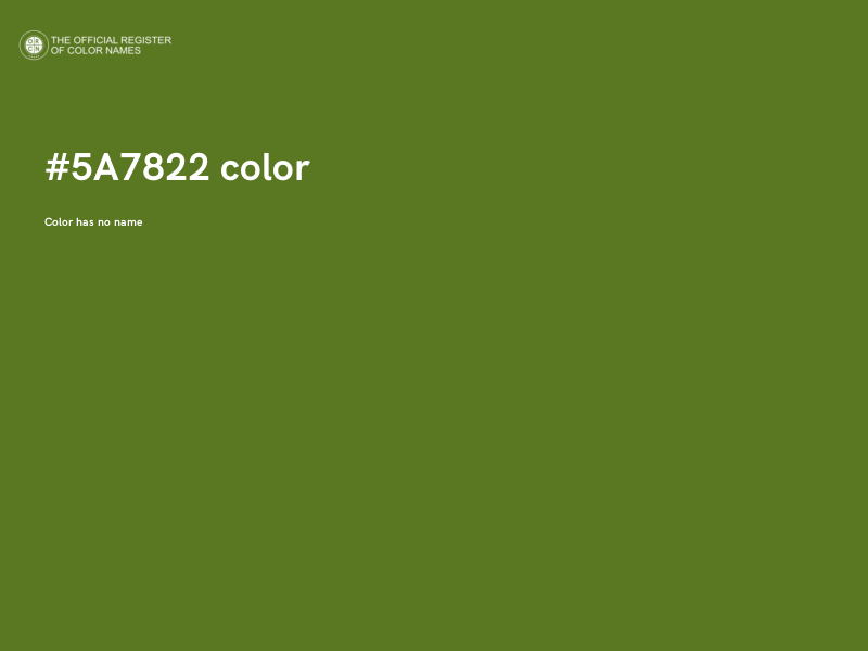 #5A7822 color image