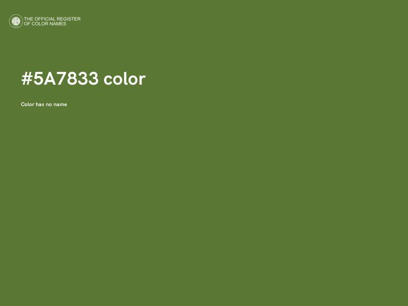 #5A7833 color image