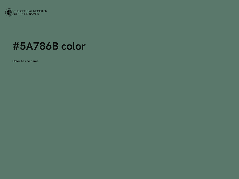 #5A786B color image