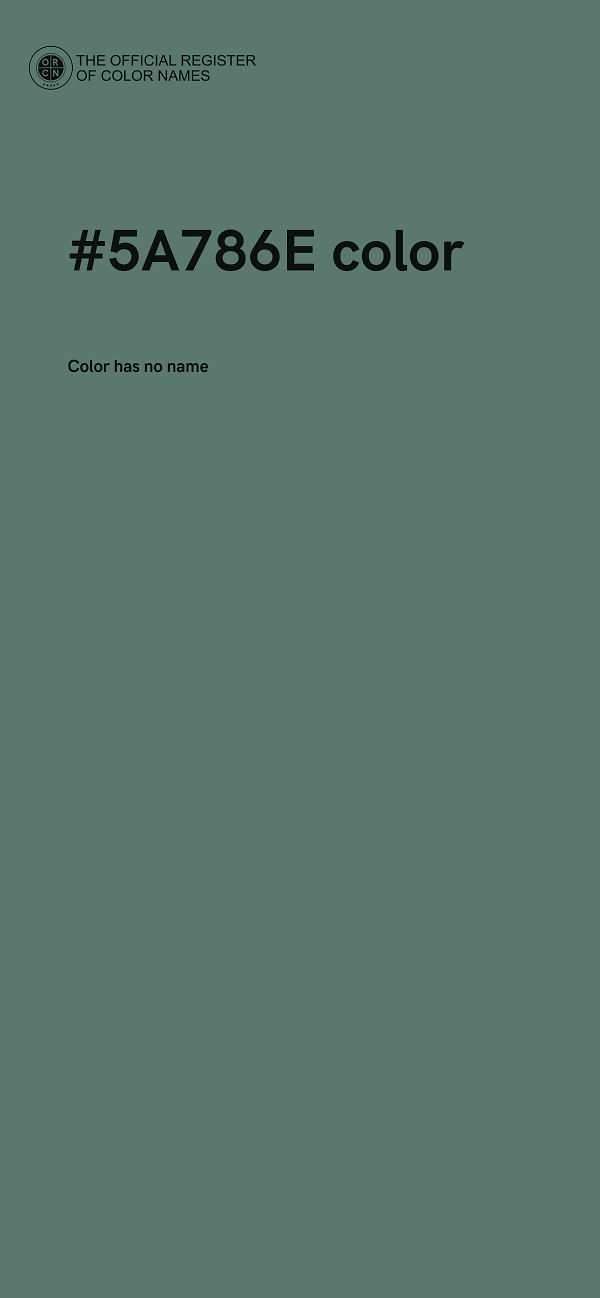 #5A786E color image