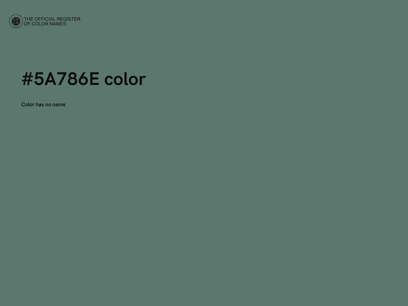 #5A786E color image