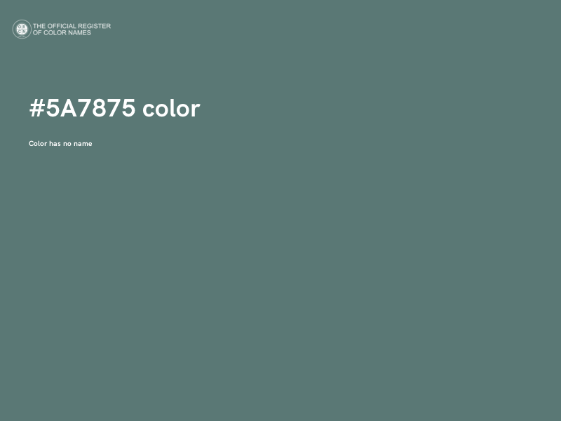 #5A7875 color image