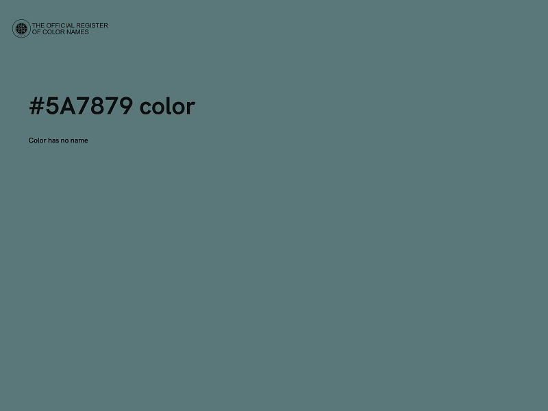 #5A7879 color image