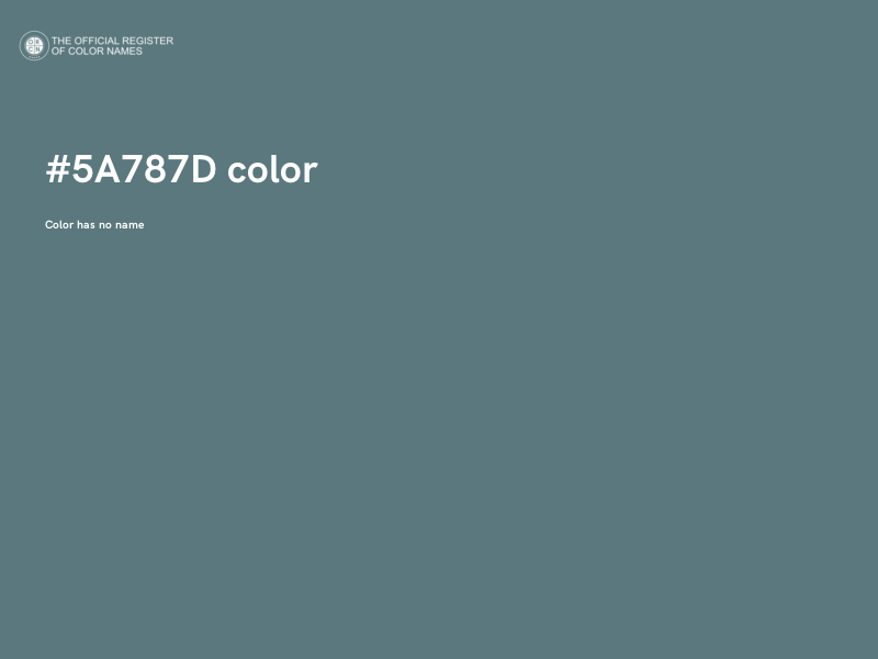 #5A787D color image