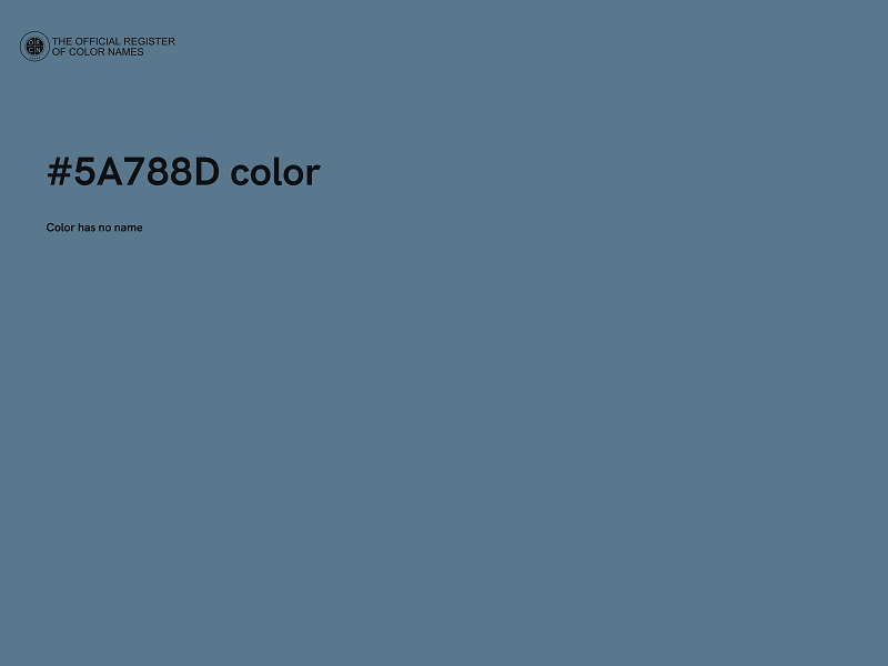 #5A788D color image