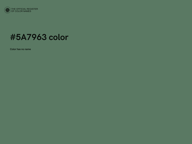#5A7963 color image