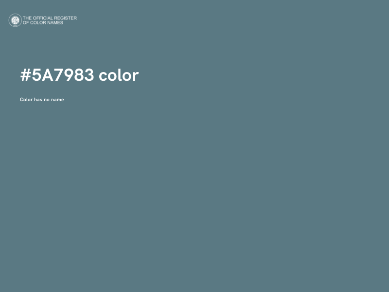 #5A7983 color image