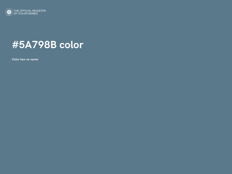#5A798B color image