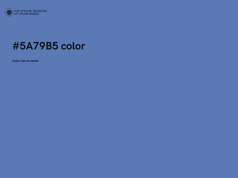 #5A79B5 color image