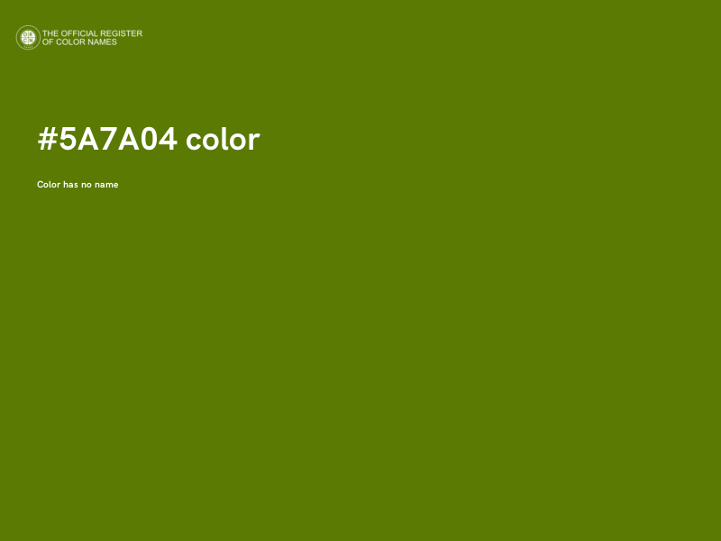 #5A7A04 color image