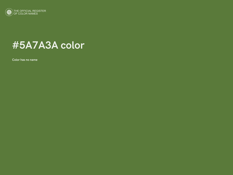 #5A7A3A color image