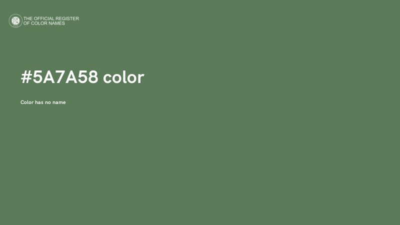 #5A7A58 color image