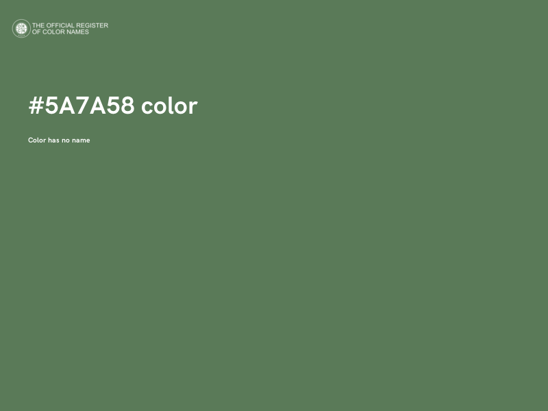 #5A7A58 color image