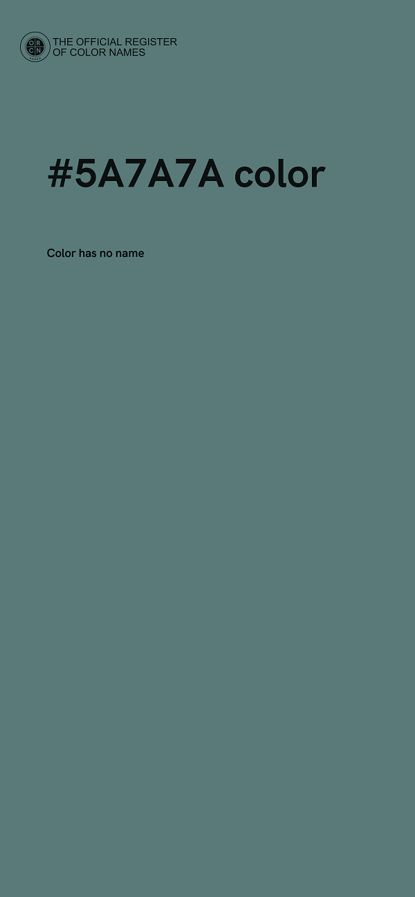 #5A7A7A color image