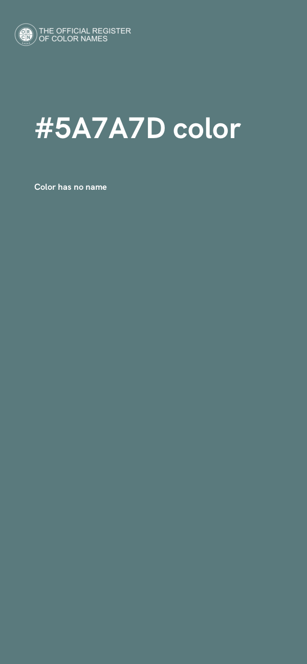 #5A7A7D color image