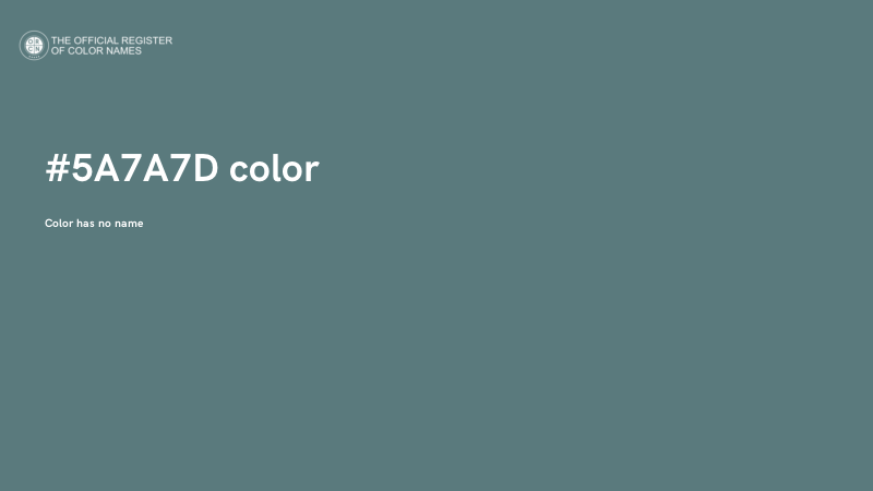 #5A7A7D color image