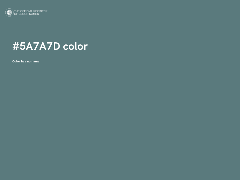 #5A7A7D color image