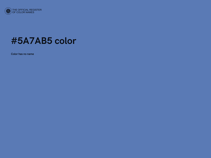 #5A7AB5 color image