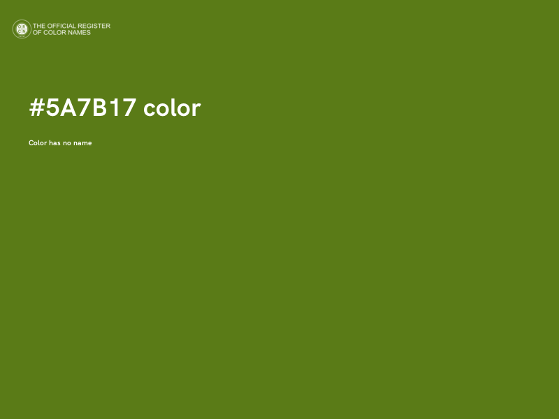 #5A7B17 color image