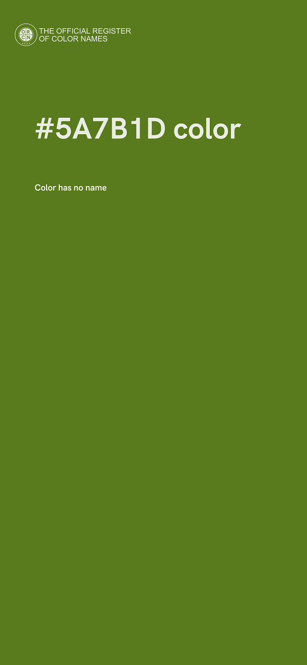 #5A7B1D color image