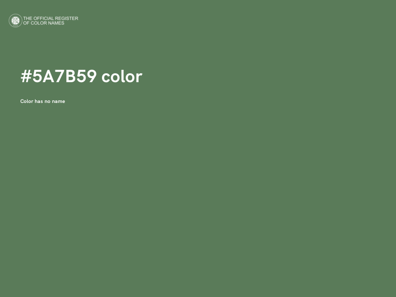 #5A7B59 color image